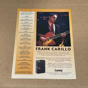 Frank Carillo - Laney Amps - 2002 Print Advertisement